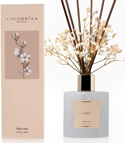 Reed diffuser set - reed, linen